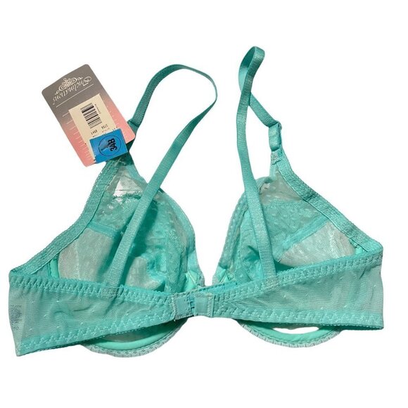 Inclinations Vintage Women's NWT Dead Stock Mint Green Lace Underwire Bra Sz 34B - Picture 8 of 8